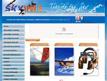 Tablet Screenshot of microlight.com.au